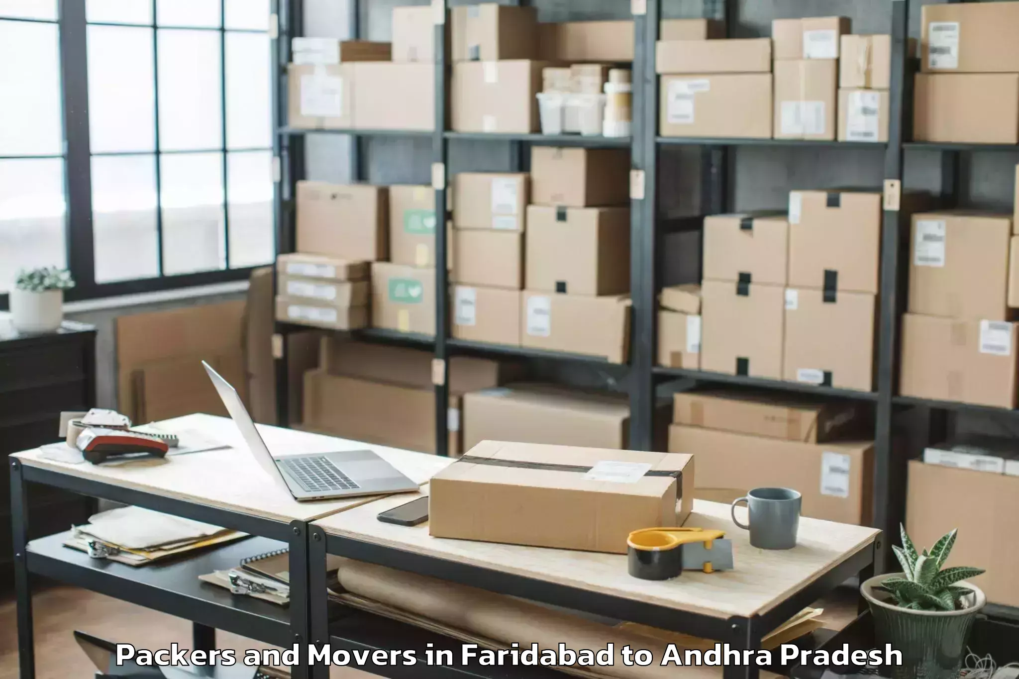 Easy Faridabad to Ojili Packers And Movers Booking